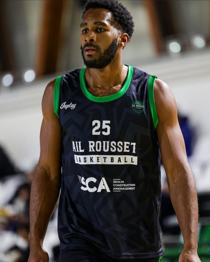 Darrin Person Jr. in his AIL Rousset professional jersey