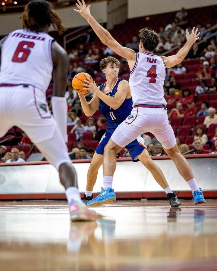 Loukas Jones playing for Fresno Pacific University