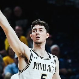 Jaden Geron playing for Montana State University